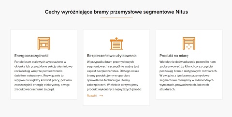Brama Garażowa Przemysłowa Segmentowa Nitus 2750 mm Wysokość Szerokość do wyboru