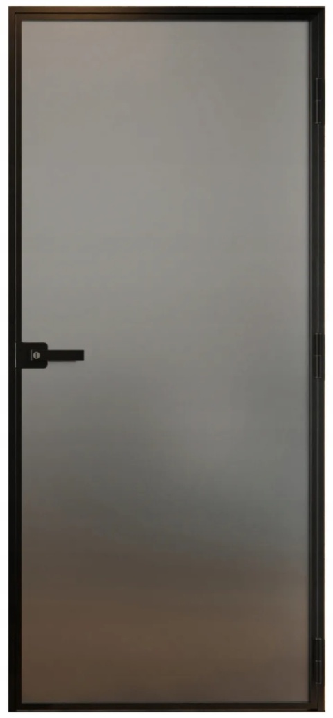 Drzwi Aluminiowe Float Slim Loft Komplet z Ościeżnica Szyba Satyna Bez Wzoru