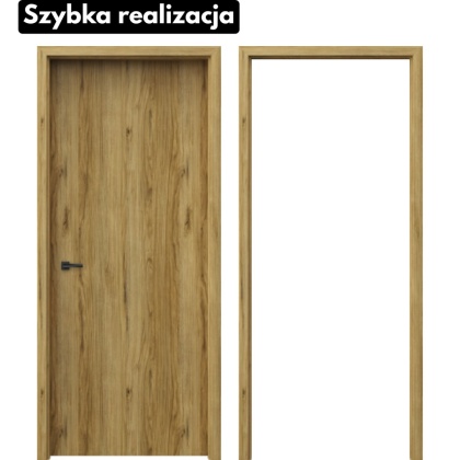 Drzwi Wewnętrzne Porta Trim Soft Typ P Przylgowe Dąb Catania Zestaw z Ościeżnią