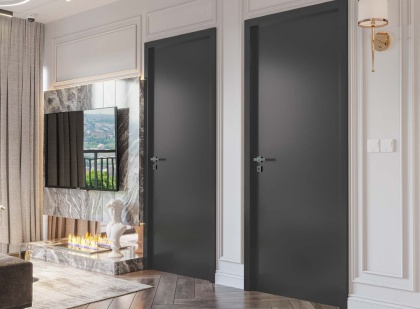 Drzwi Pełne Bezprzylgowe H220 z Ościeżnicą Regulowaną Kolory Voster