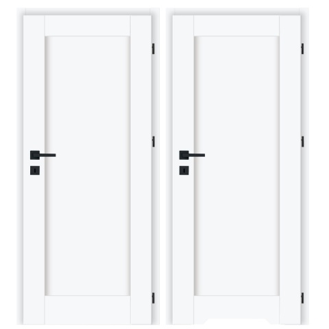 Drzwi Wewnętrzne Irys Ramowe Białe| NA MAGAZYNIE z ościeżnicą opcja