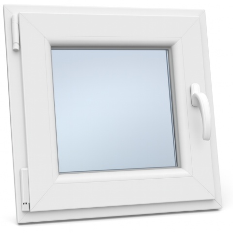 Okno PCV Plastikowe Typowe 2 Szybowe Białe 565 x 535