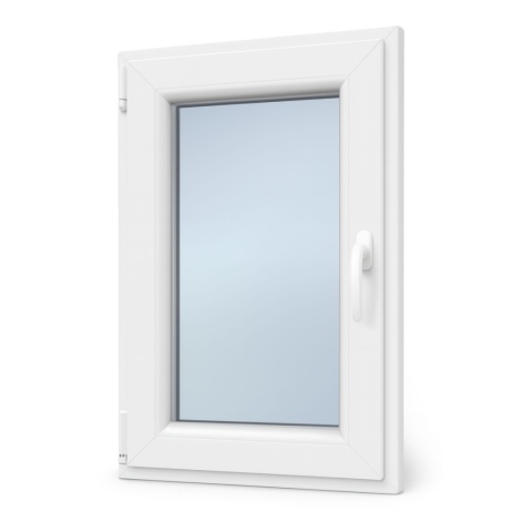 Okno PCV Plastikowe Typowe 2 Szybowe Białe 565 x 835