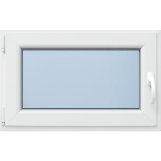Okno PCV Plastikowe Typowe 2 Szybowe Białe 865 x 535