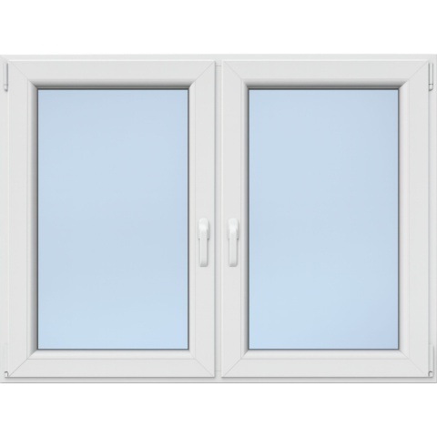 Okno PCV Plastikowe Typowe 2 Szybowe Białe Od Ręki 1465 x 1135