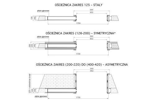 System G/K Przesuwny Aluminiowy Voster