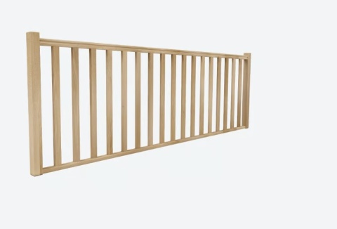 Balustrada ochronna Dębowa do schodów Helsinki/ Liverpool