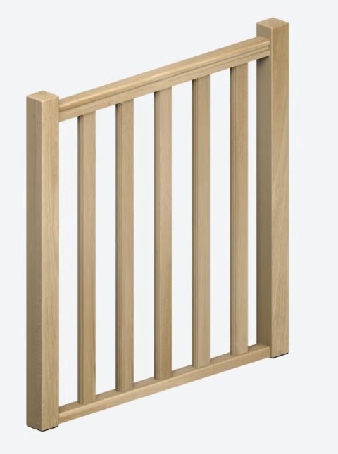 Balustrada ochronna Dębowa do schodów Helsinki/ Liverpool