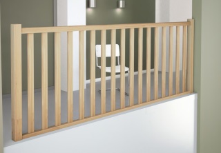 Balustrada ochronna Dębowa do schodów Helsinki/ Liverpool