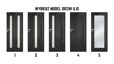 Drzwi Ramowe Ilis Połyskowe i Matowe Wewnętrzne DRE Modele Kolory