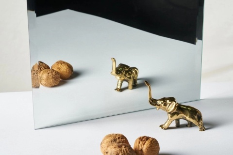 Drzwi Przesuwne Szklane Thor Aluminium Czarne Szyba Lustro Srebrne