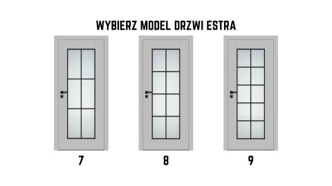 Drzwi Wewnętrzne DRE Ramowe Estra Loft Kolory Modele