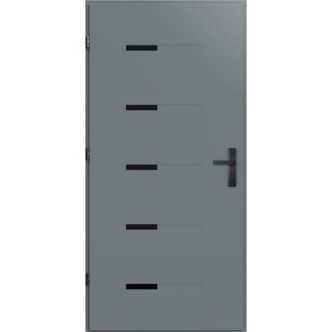 Drzwi Zewnętrzne Gerda Premium Pełne Aspen 2B RC2 Zestaw