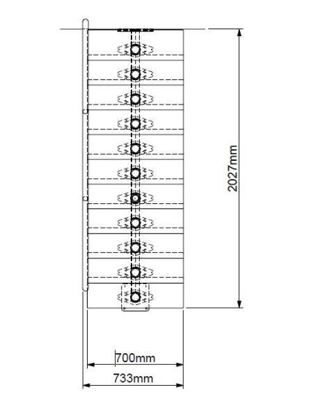 Schody modułowe proste BOSTON Srebrnoszare / Buk 74 cm WARIANTY