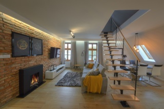 Schody modułowe proste BOSTON Antracyt / Buk 74 cm WARIANTY