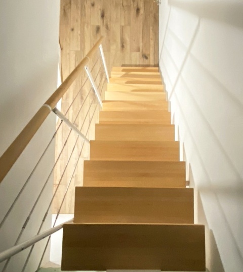 Schody modułowe proste BOSTON Białe / Buk 74 cm WARIANTY