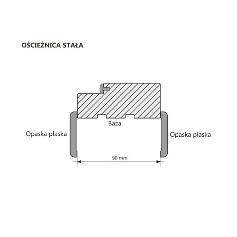 Skrzydło Klasyczne Bezsęczne Łazienkowo Drewniane Wewnętrzne z Ościeżnicą Opcja