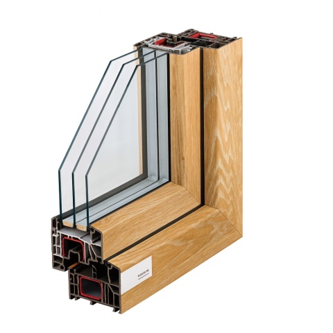 Ciepłe Okno Trzyszybowe FIX 865 x 1135 Monolit Rózne Kolory