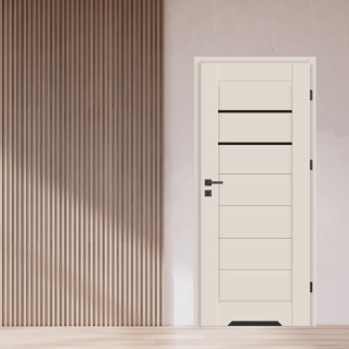 Drzwi Suerte Ramowe Kaszmir Czarna Szyba | NA MAGAZYNIE z ościeżnicą opcja