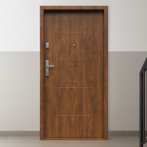 Drzwi Wejściowe GERDA Trentino Stalowe do mieszkań RC2 Różne Kolory do wyboru