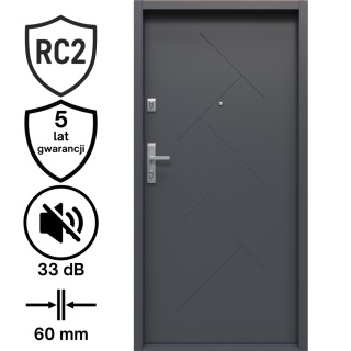 Drzwi Wejściowe GERDA Veraczuz Stalowe do mieszkań RC2 Różne Kolory do wyboru G1s