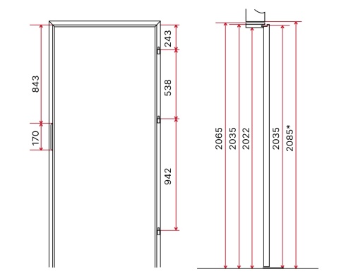 Drzwi Wejściowe do Mieszkań 32 dB Komplet Salida 02 Jodełka Różne Kolory Komplet
