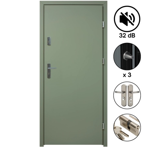 Drzwi Wejściowe do Mieszkań 32 dB Komplet Salida 01 Różne Kolory Komplet