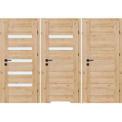 Drzwi Wewnętrzne Fresno Ramowe Dąb Artisan| NA MAGAZYNIE z ościeżnicą opcja