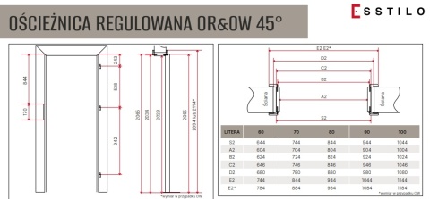 Drzwi Wewnętrzne Lento Ramowe Dąb Artisan | NA MAGAZYNIE z ościeżnicą opcja