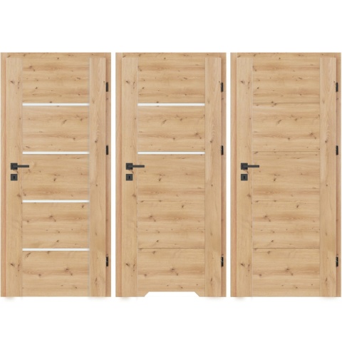 Drzwi Wewnętrzne Lento Ramowe Dąb Artisan | NA MAGAZYNIE z ościeżnicą opcja