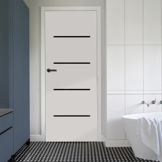 Drzwi Lento Ramowe Dąb Artisan Czarne Szyby | NA MAGAZYNIE z ościeżnicą opcja