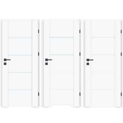 Drzwi Wewnętrzne Lento Ramowe Białe | NA MAGAZYNIE z ościeżnicą opcja