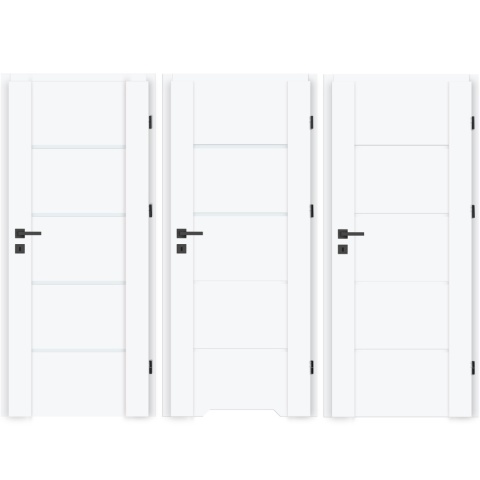 Drzwi Wewnętrzne Lento Ramowe Białe | NA MAGAZYNIE z ościeżnicą opcja