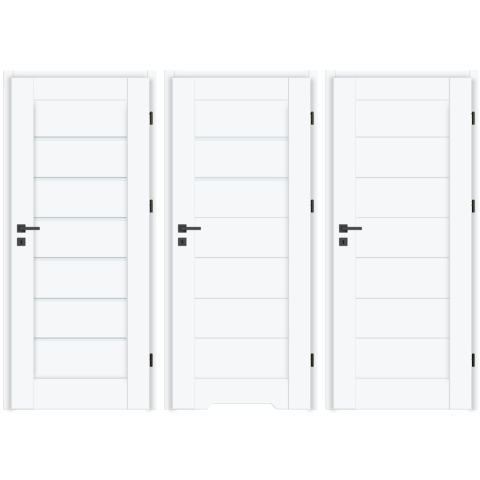 Drzwi Wewnętrzne Suerte Ramowe Białe | NA MAGAZYNIE z ościeżnicą opcja