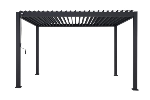 Pergola Wolnostojąca Ogrodowa MIRADOR Solid 80 - 3 x 4 m Antracyt