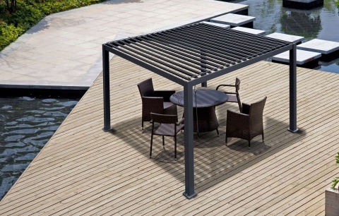 Pergola wolnostojąca tarasowa MIRADOR Basic 88 Aluminiowa - 3 x 3 m Antracyt