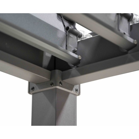 Pergola Wolnostojąca Ogrodowa MIRADOR Solid 80 - 3 x 4 m Antracyt