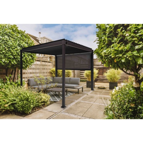 Roleta Opuszczana do Pergoli 3 m MIRADOR Solid i Basic Antracyt