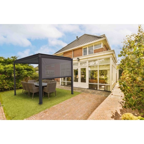 Roleta Opuszczana do Pergoli 3 m MIRADOR Solid i Basic Antracyt