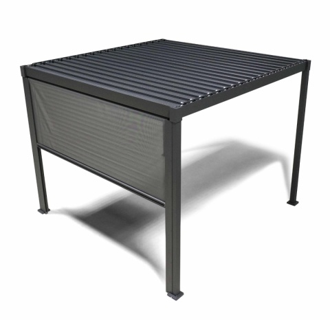 Roleta Opuszczana do Pergoli 4 m MIRADOR Solid i Basic Antracyt
