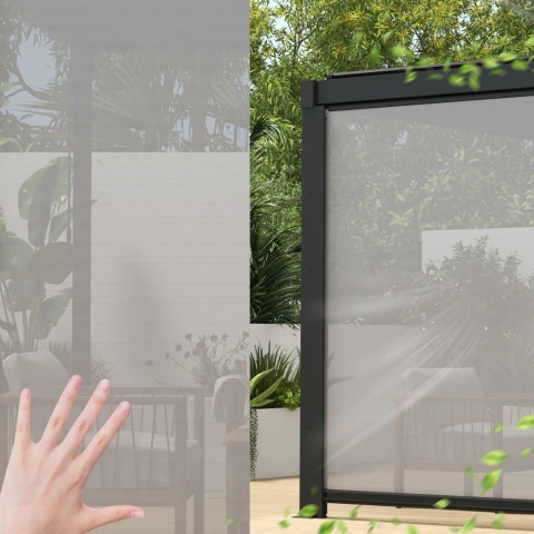 Roleta Opuszczana do Pergoli 4 m MIRADOR Solid i Basic Antracyt