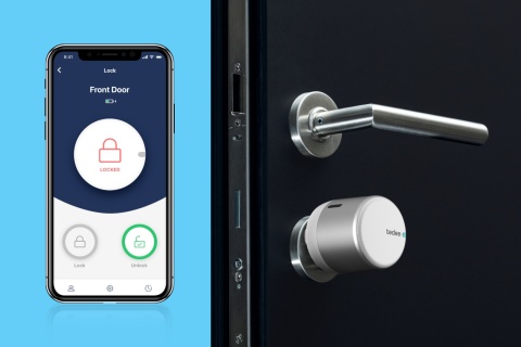 Zamek inteligentny tedee GO2 powered by GERDA (srebrny)