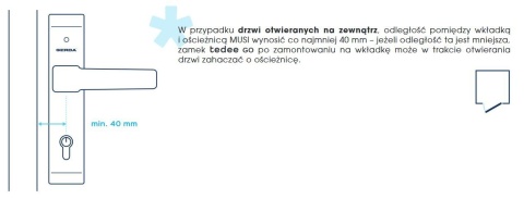 Zamek inteligentny tedee GO2 powered by GERDA (czarny)