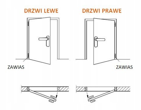 Drzwi Zewnętrzne Dwuskrzydłowe Antracyt 120 cm / 140 cm