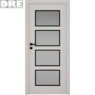 Drzwi DRE Modern Czarna Ramka Różne Modele Bezprzylgowe lub Przylgowe