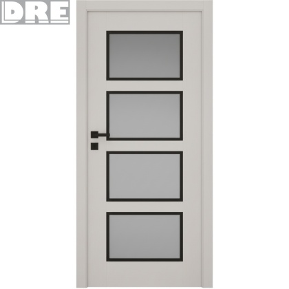 Drzwi DRE Modern Czarna Ramka Różne Modele Bezprzylgowe lub Przylgowe
