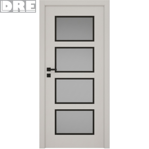 Drzwi DRE Modern Czarna Ramka Różne Modele Bezprzylgowe lub Przylgowe