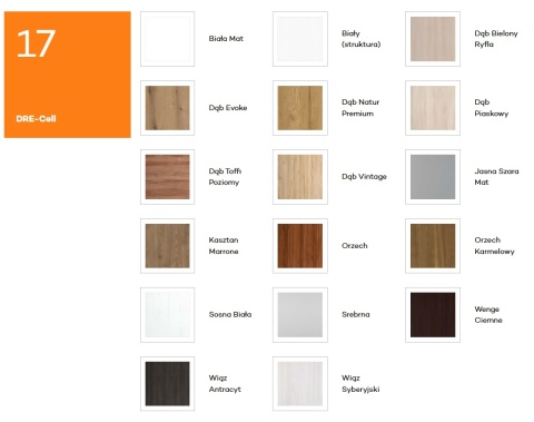 Drzwi DRE Standard 10 H=2240 mm Pełne Bezprzylgowe Różne Kolory