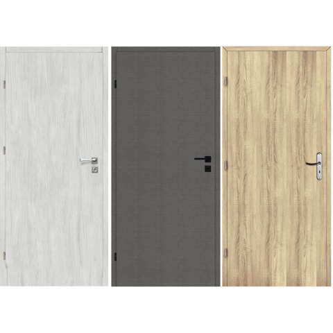 Drzwi Pełne Przylgowe z Ościeżnicą Regulowaną lub Stałą Kolory Voster