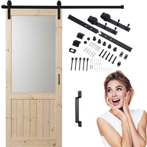 Drzwi Przesuwne Duo Loft Glass z systemem przesuwnym LOFT Opcja